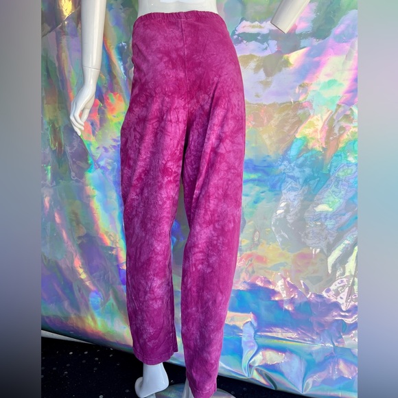 Vintage Pink Tie Dye Fringe Blazer Jacket Pant Set - Picture 8 of 14